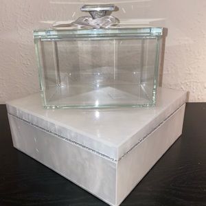 Glass container from Homegoods.
